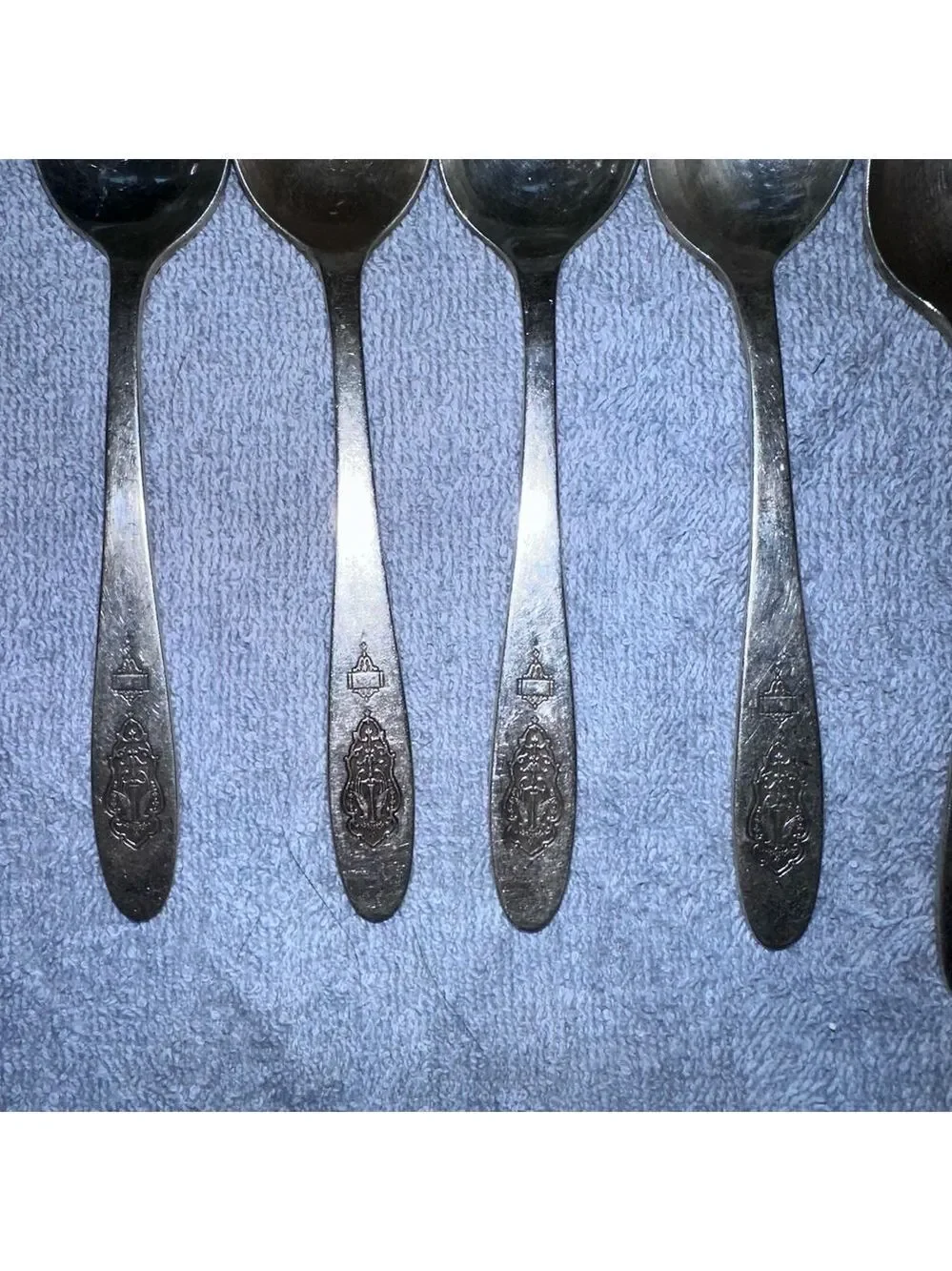 Vintage Oneida Community Plate BIRD OF PARADISE TeaSpoon Set